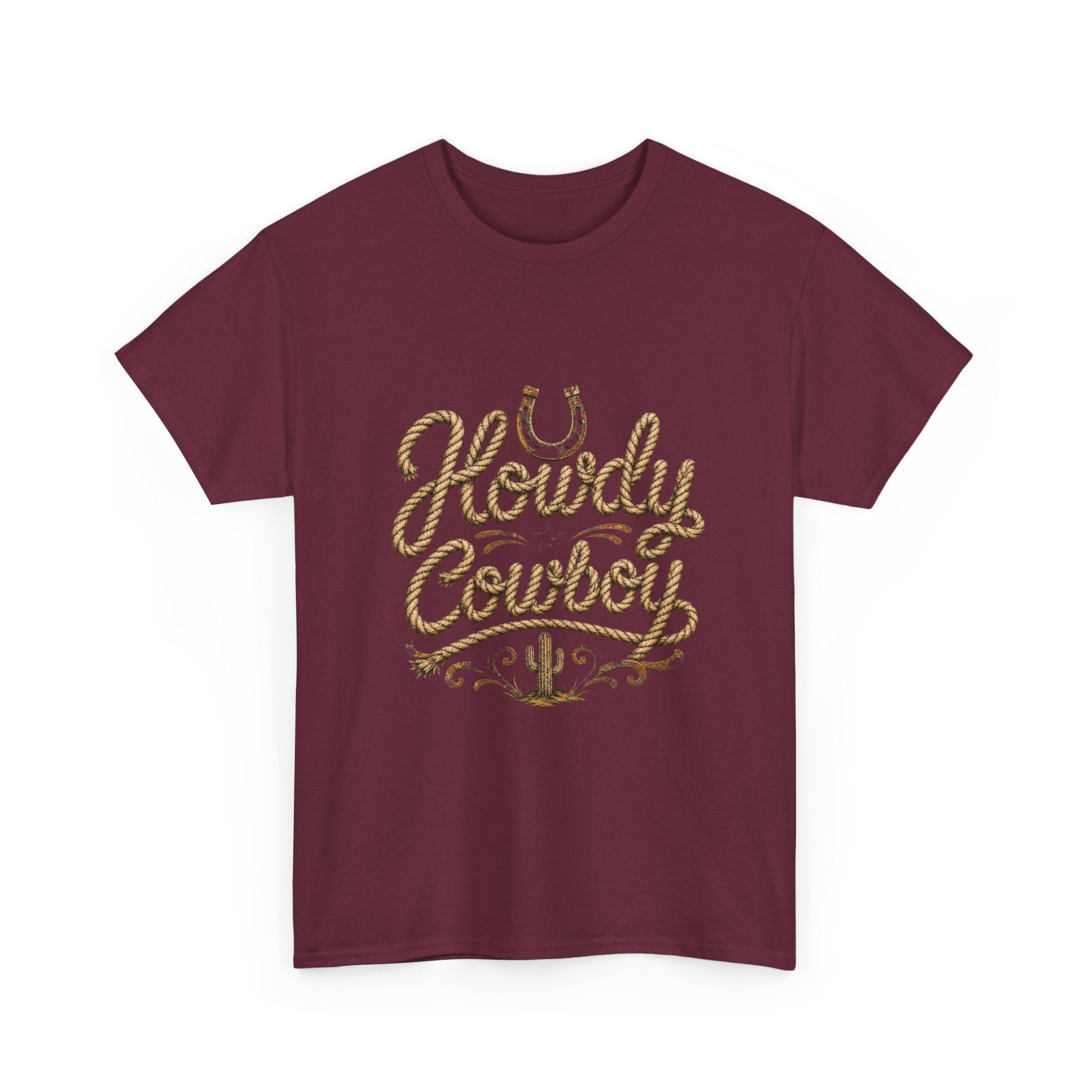 Howdy Cowboy T‑Shirt — Western Desert Graphic Tee