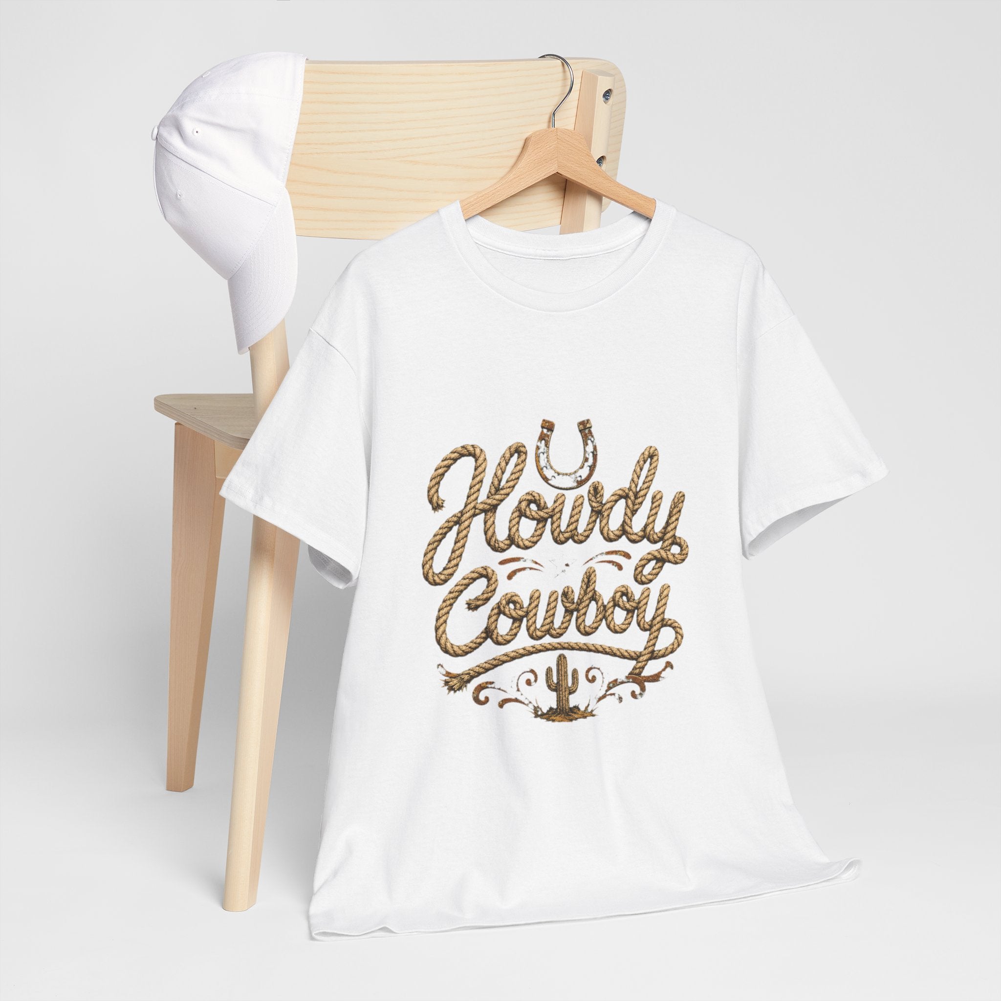 Howdy Cowboy T‑Shirt — Western Desert Graphic Tee