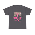 Darlin' Cowgirl Tee — Pink Steer Skull & Leopard Graphic T-Shirt