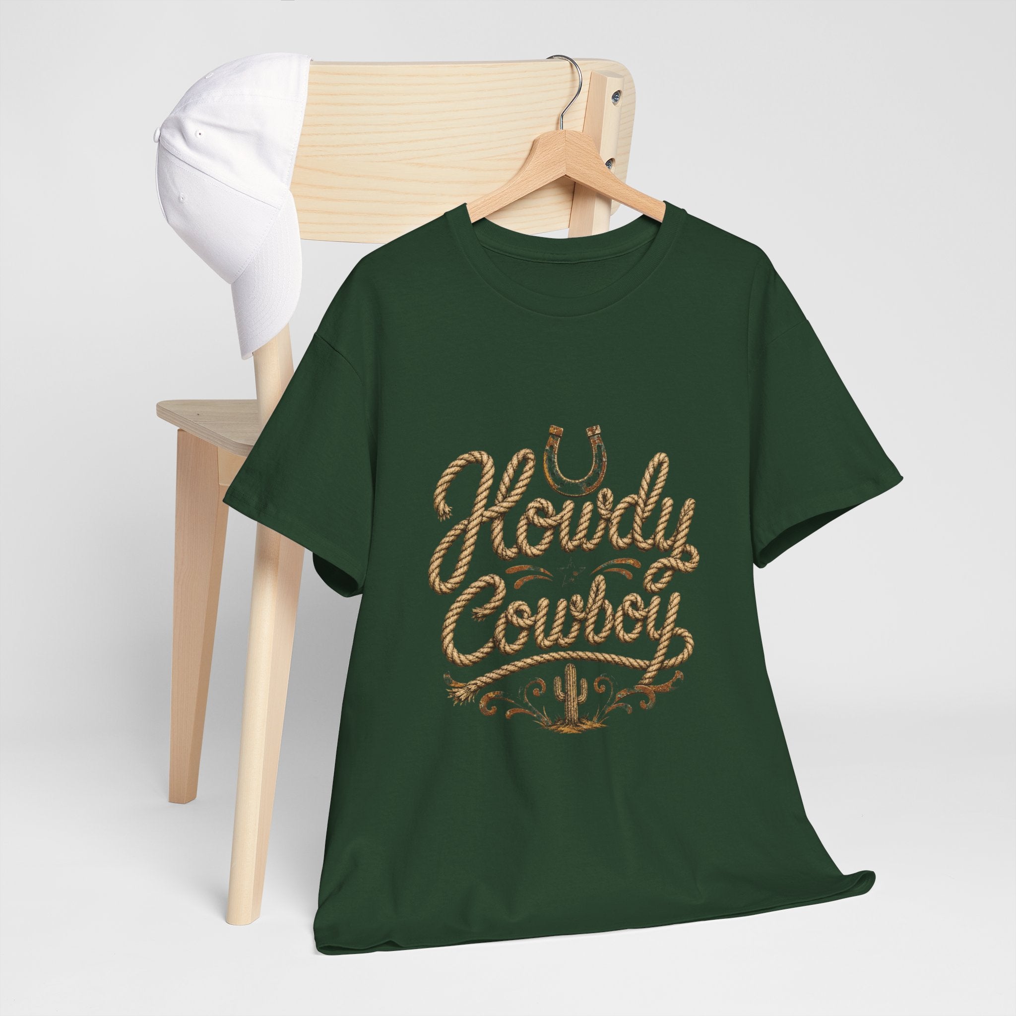 Howdy Cowboy T‑Shirt — Western Desert Graphic Tee