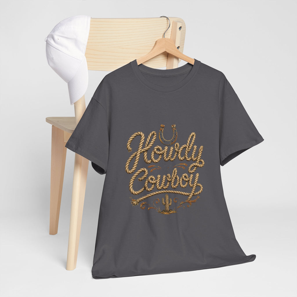 Howdy Cowboy T‑Shirt — Western Desert Graphic Tee