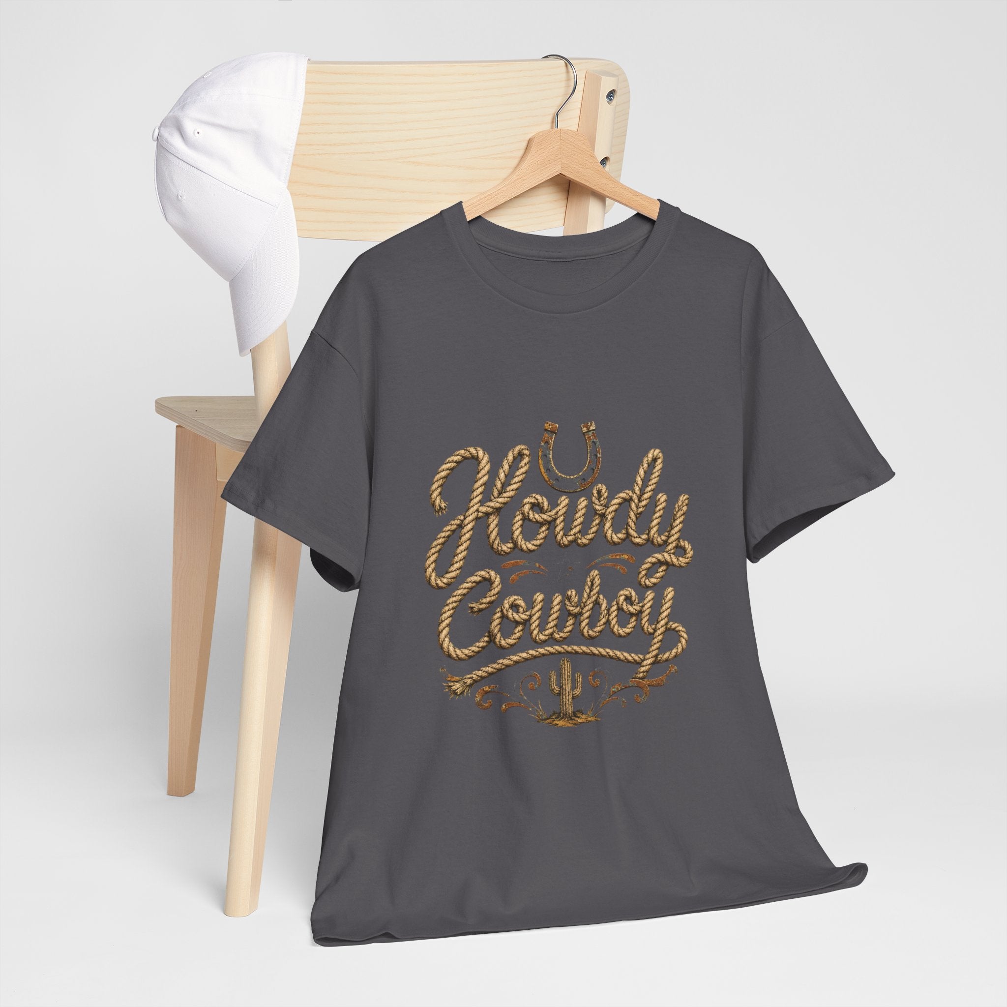 Howdy Cowboy T‑Shirt — Western Desert Graphic Tee