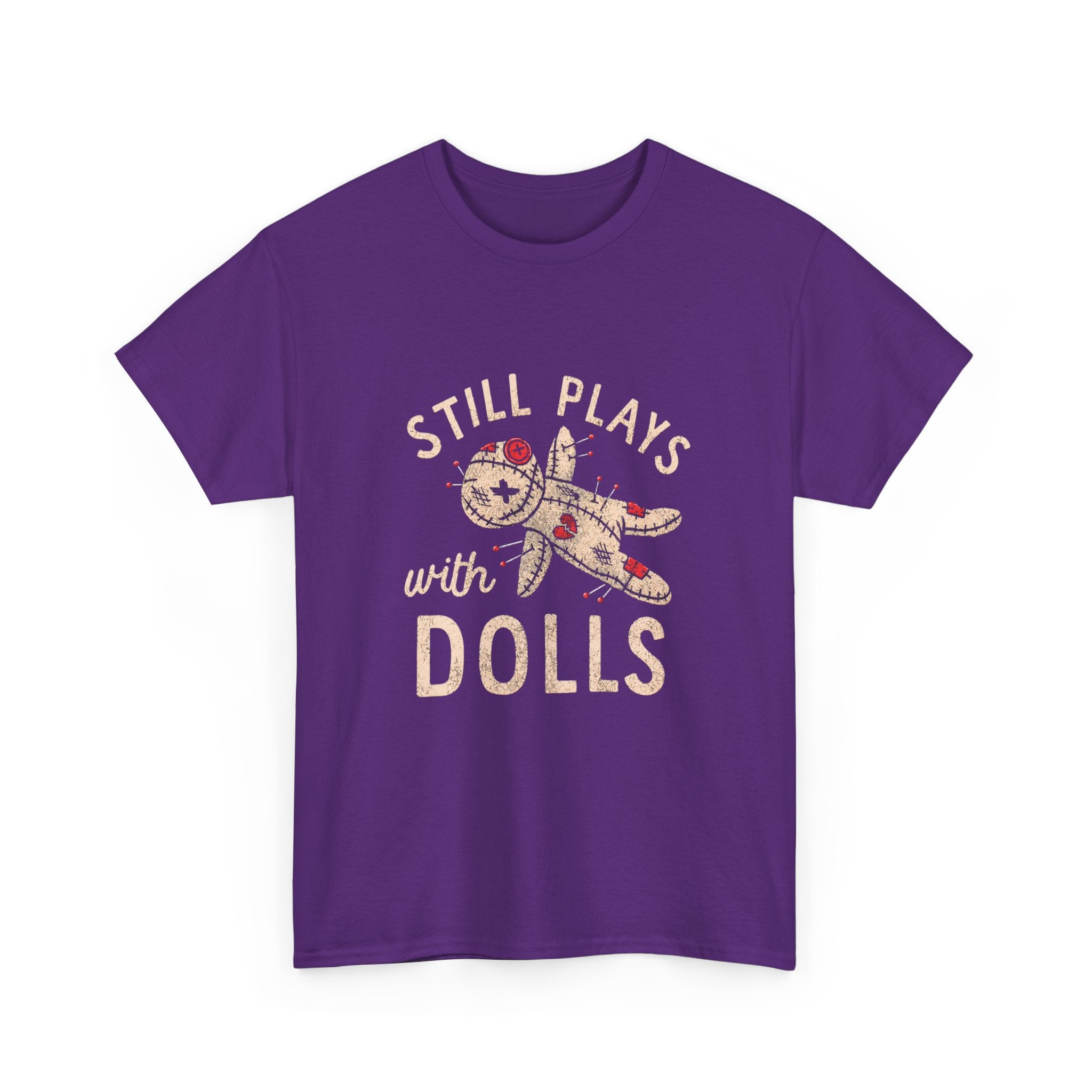 Still Plays With Dolls T-Shirt — Vintage Floral Doll Graphic Tee