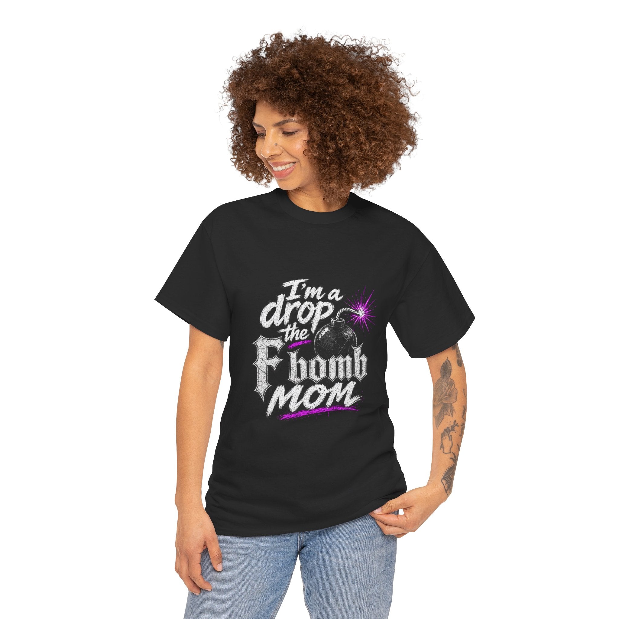 F Bomb Mom T-Shirt — "I’m a Drop the F Bomb Mom" Graphic Tee