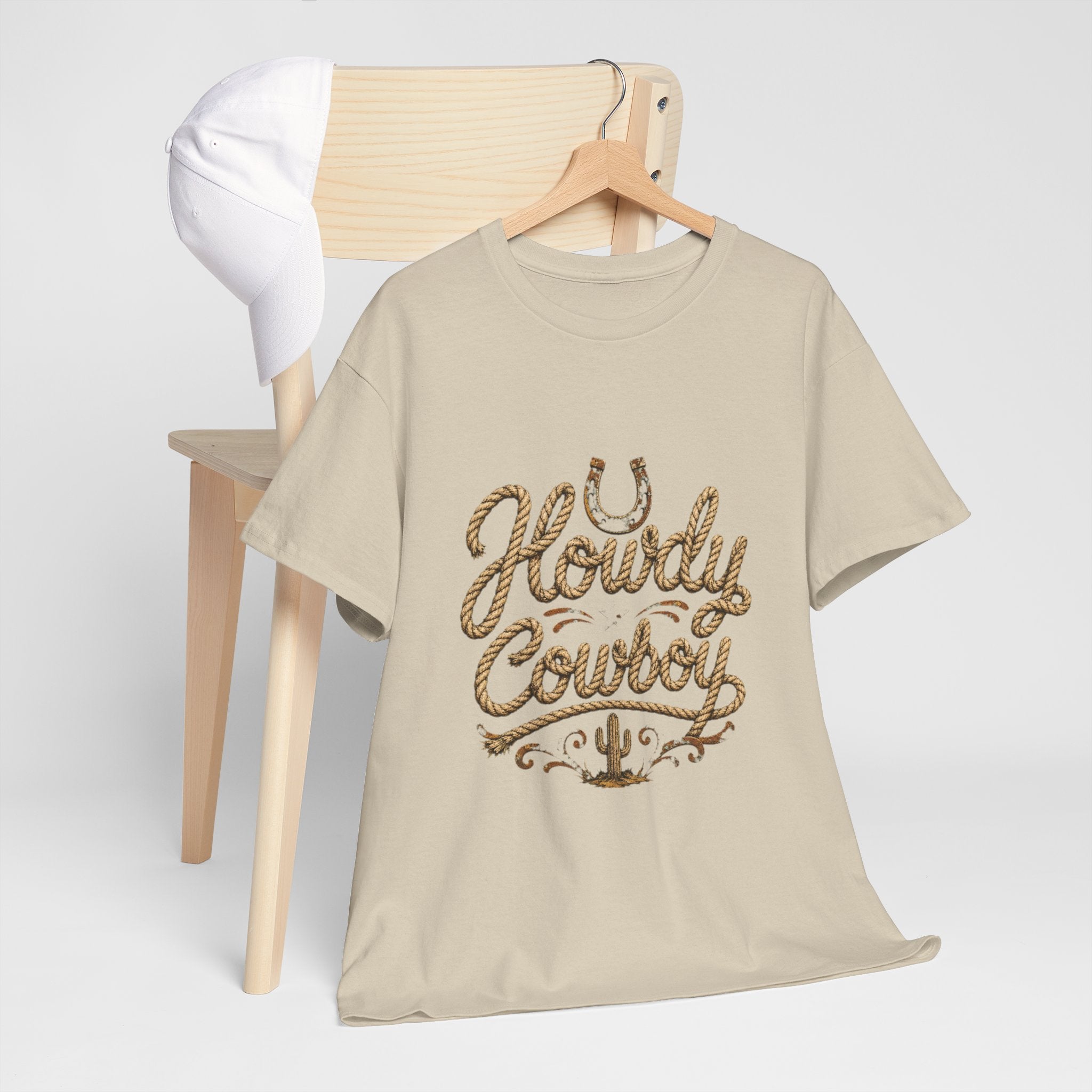 Howdy Cowboy T‑Shirt — Western Desert Graphic Tee