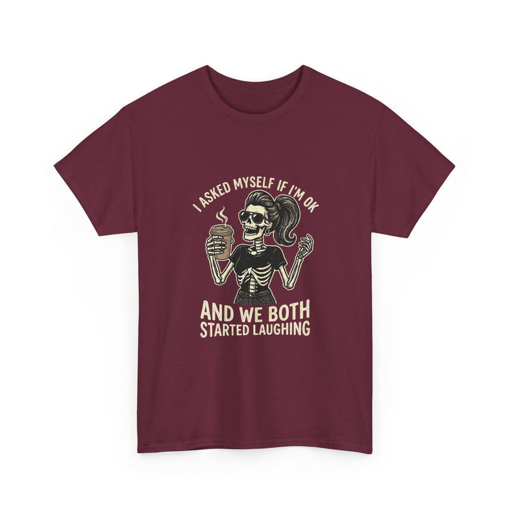 Skeleton Girl – 'And We Both Started Laughing' Graphic T-Shirt
