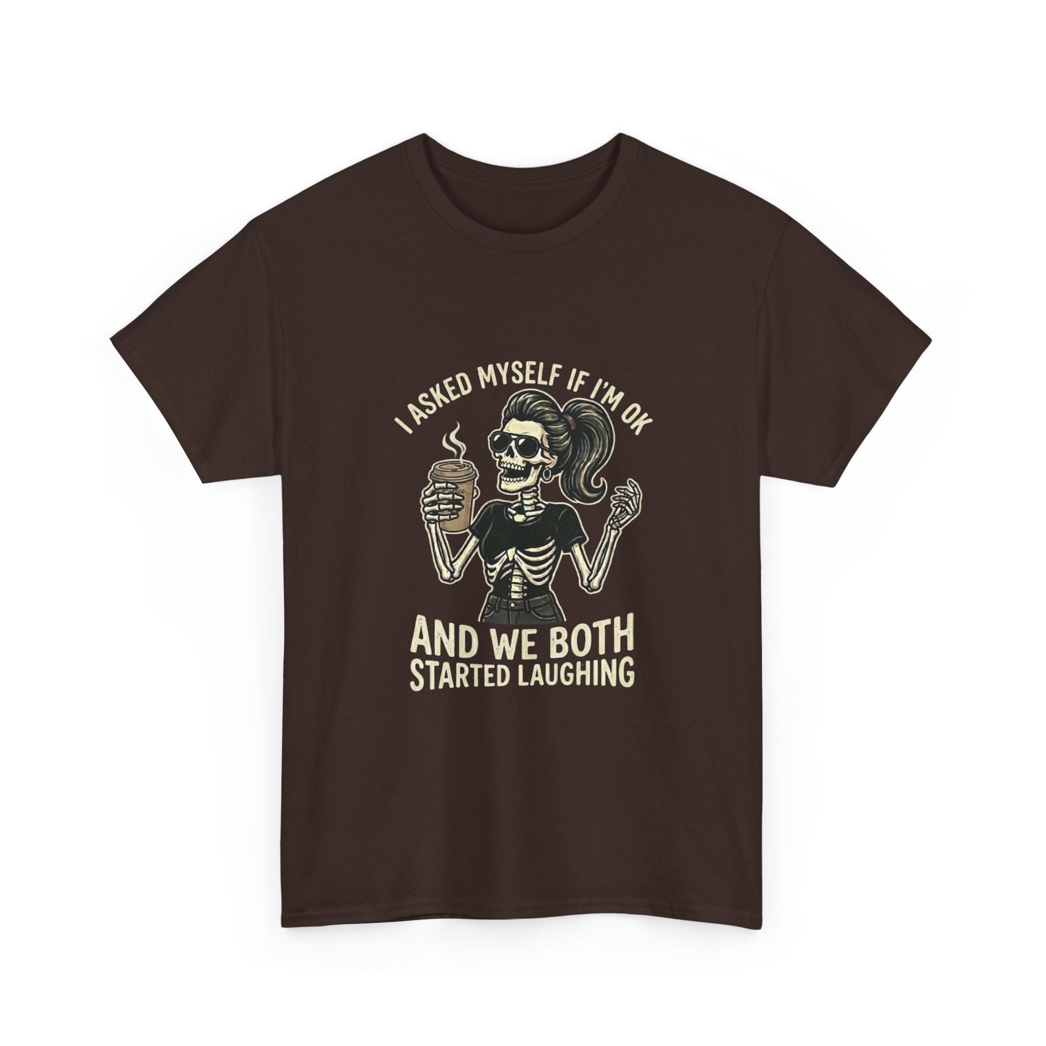 Skeleton Girl – 'And We Both Started Laughing' Graphic T-Shirt