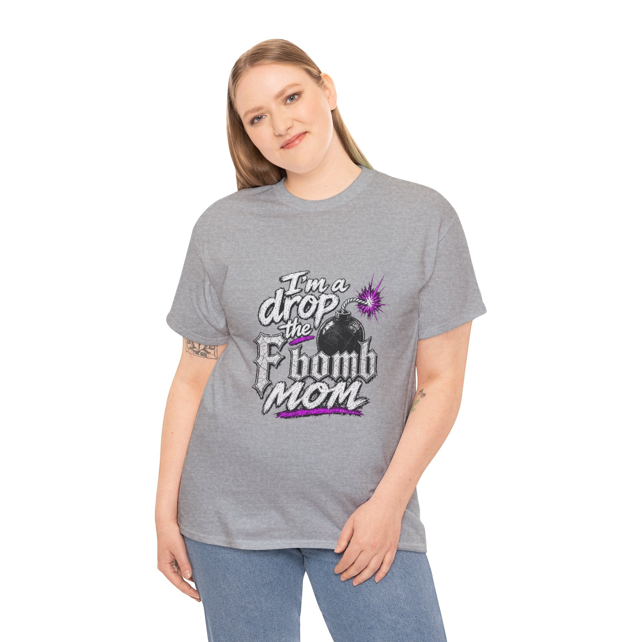 F Bomb Mom T-Shirt — "I’m a Drop the F Bomb Mom" Graphic Tee