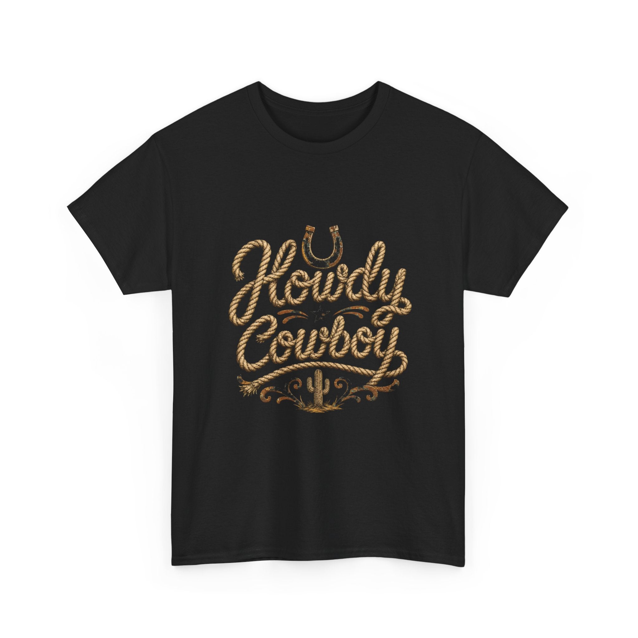 Howdy Cowboy T‑Shirt — Western Desert Graphic Tee