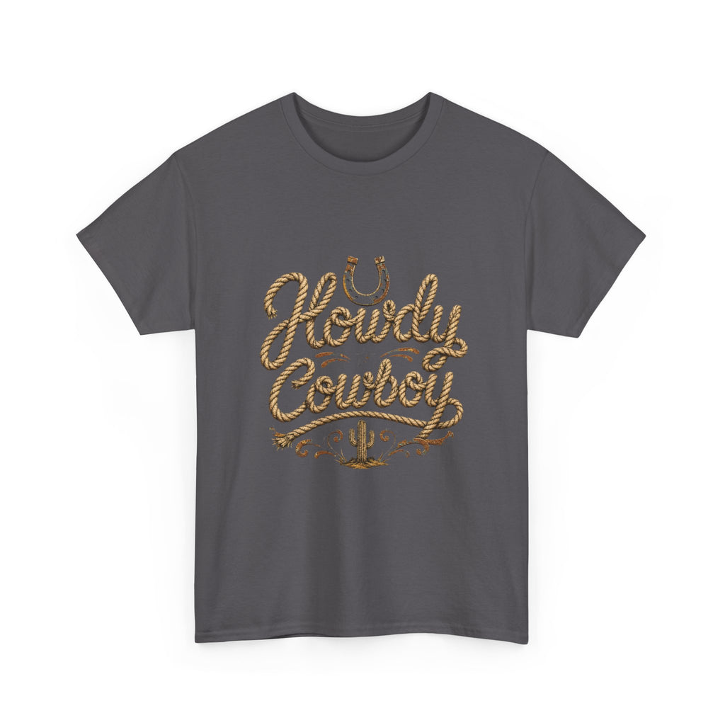 Howdy Cowboy T‑Shirt — Western Desert Graphic Tee