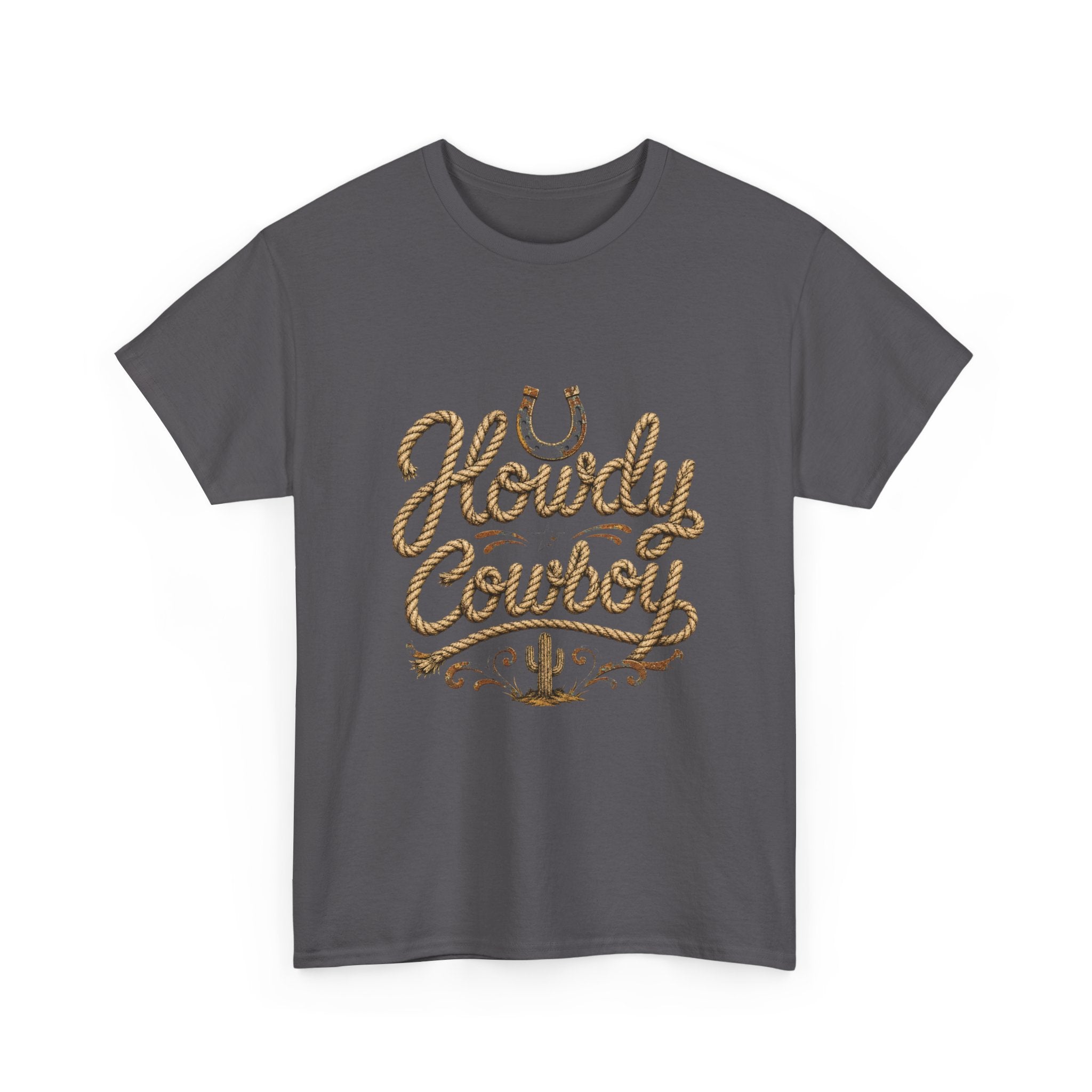 Howdy Cowboy T‑Shirt — Western Desert Graphic Tee