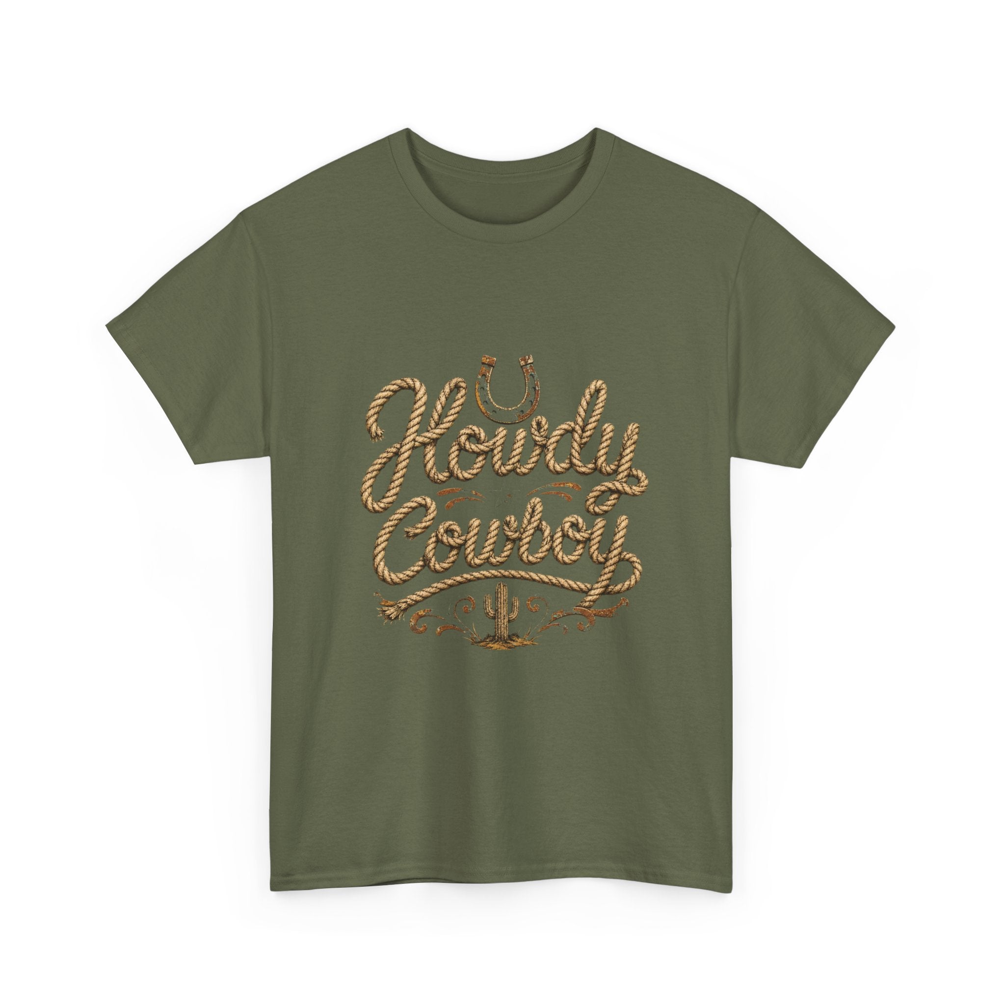 Howdy Cowboy T‑Shirt — Western Desert Graphic Tee