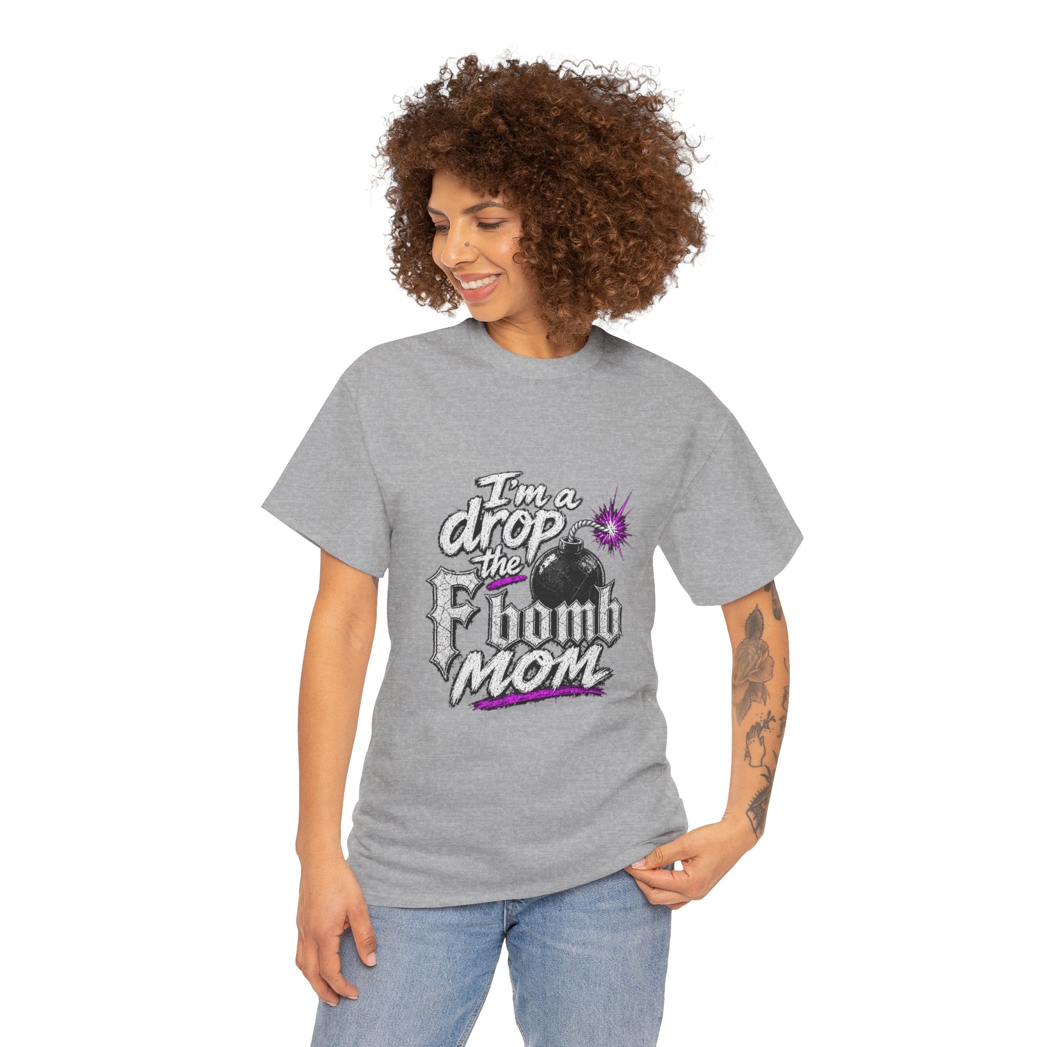 F Bomb Mom T-Shirt — "I’m a Drop the F Bomb Mom" Graphic Tee