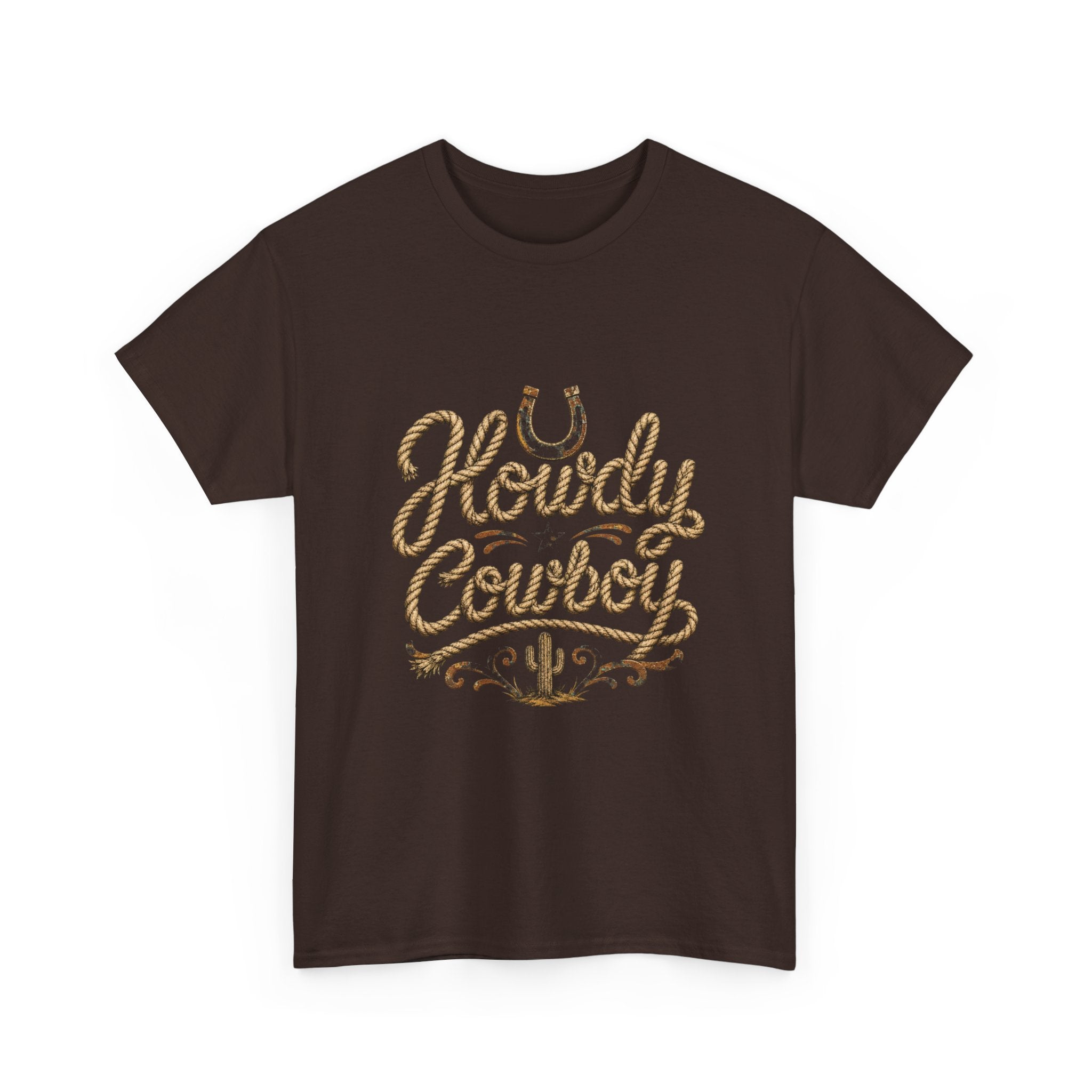 Howdy Cowboy T‑Shirt — Western Desert Graphic Tee