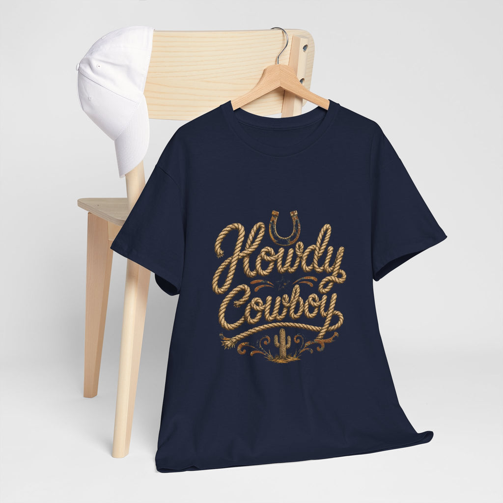 Howdy Cowboy T‑Shirt — Western Desert Graphic Tee