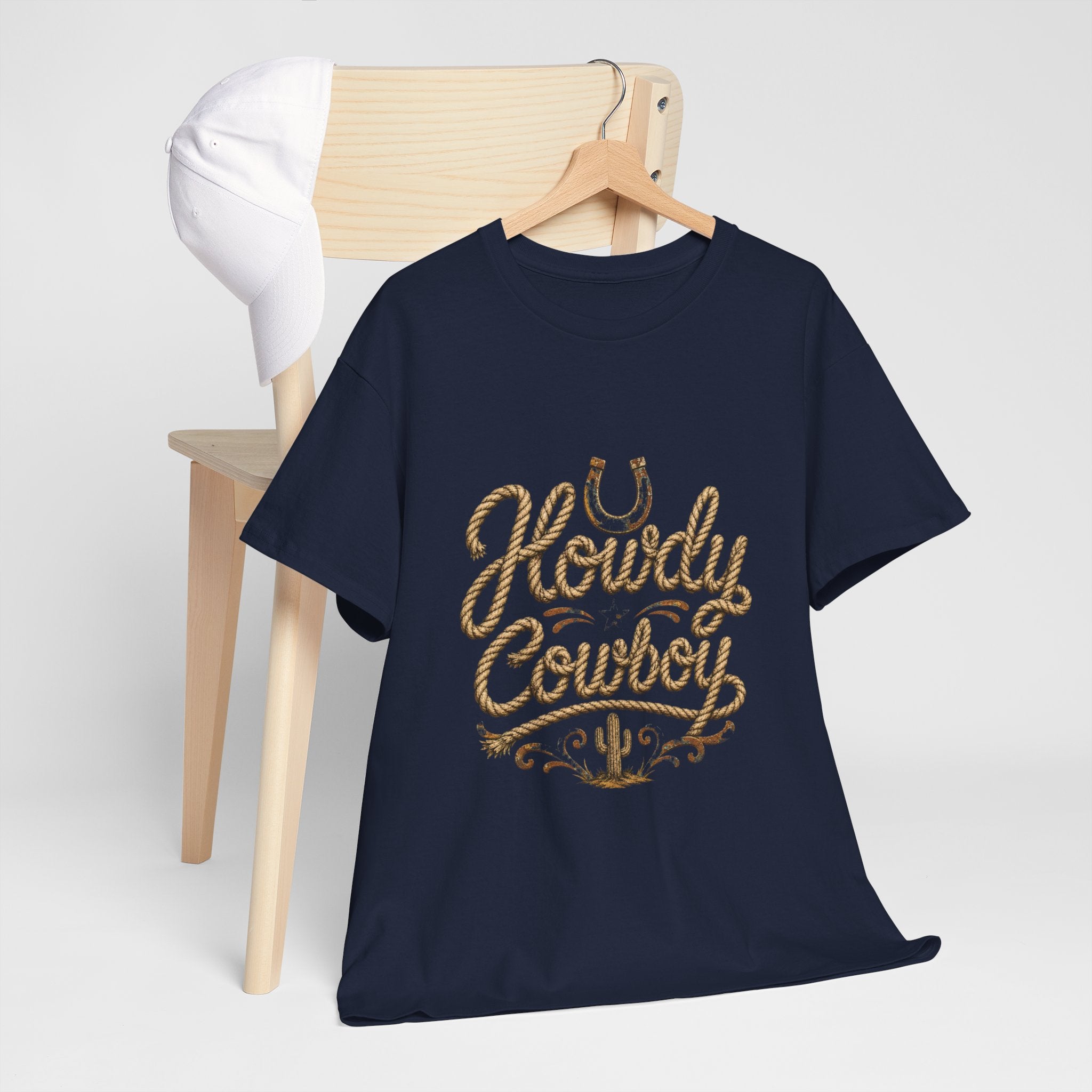 Howdy Cowboy T‑Shirt — Western Desert Graphic Tee