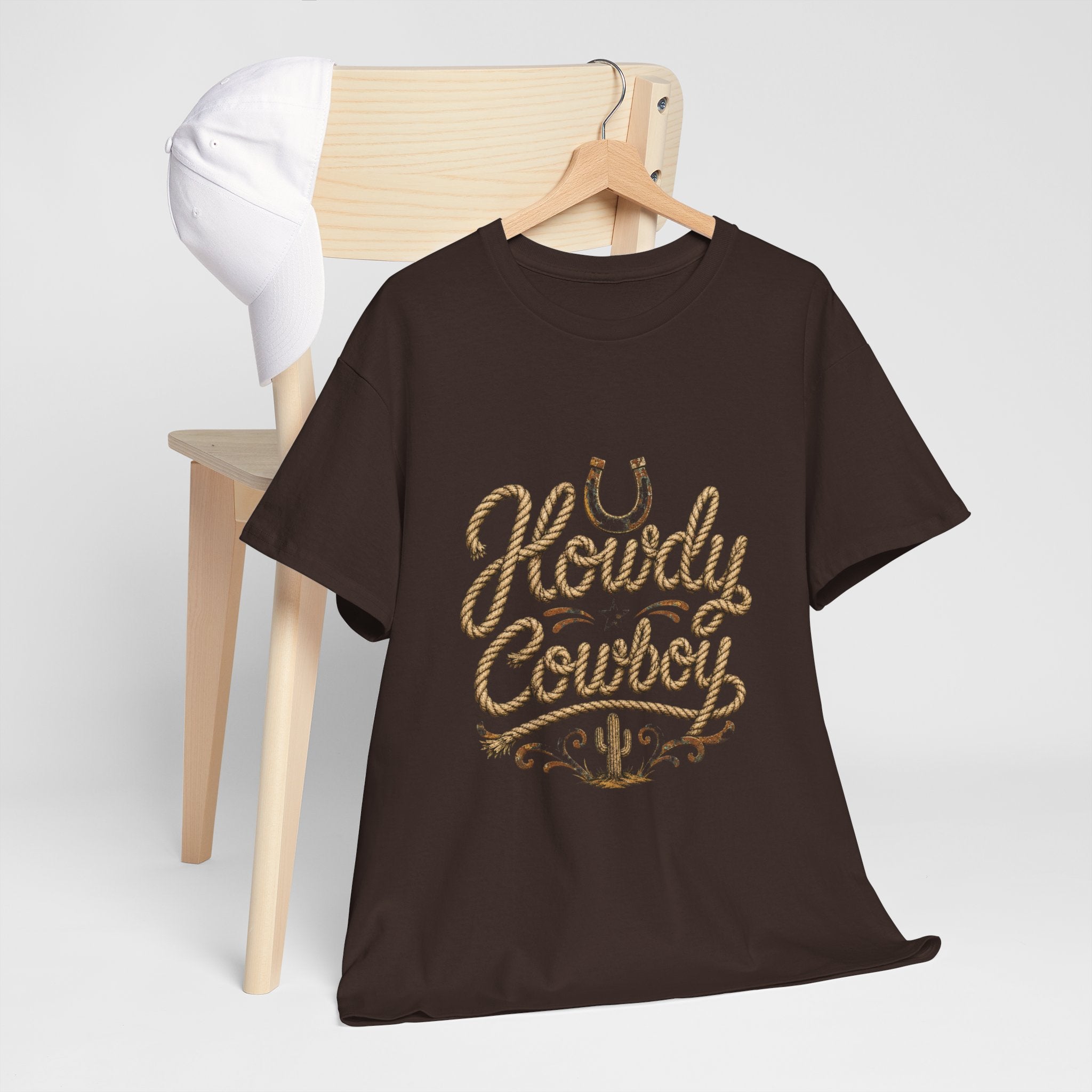 Howdy Cowboy T‑Shirt — Western Desert Graphic Tee