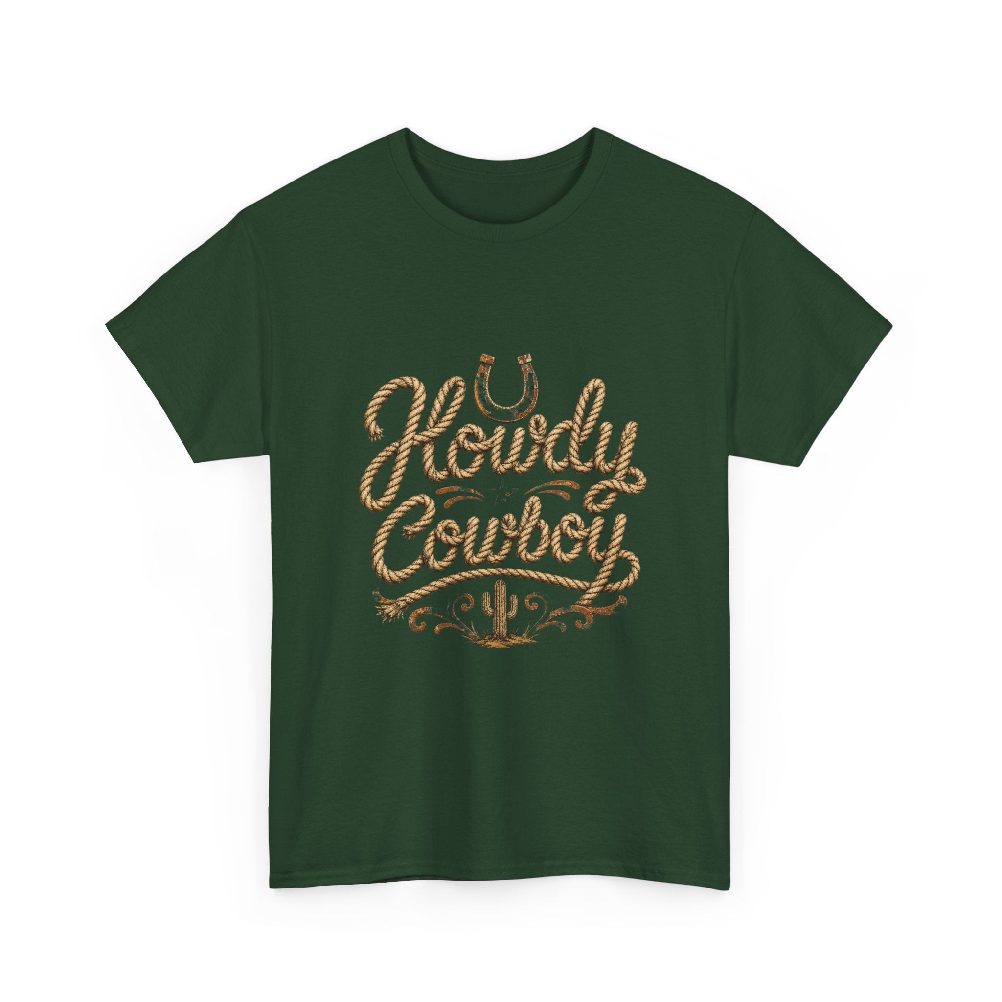 Howdy Cowboy T‑Shirt — Western Desert Graphic Tee