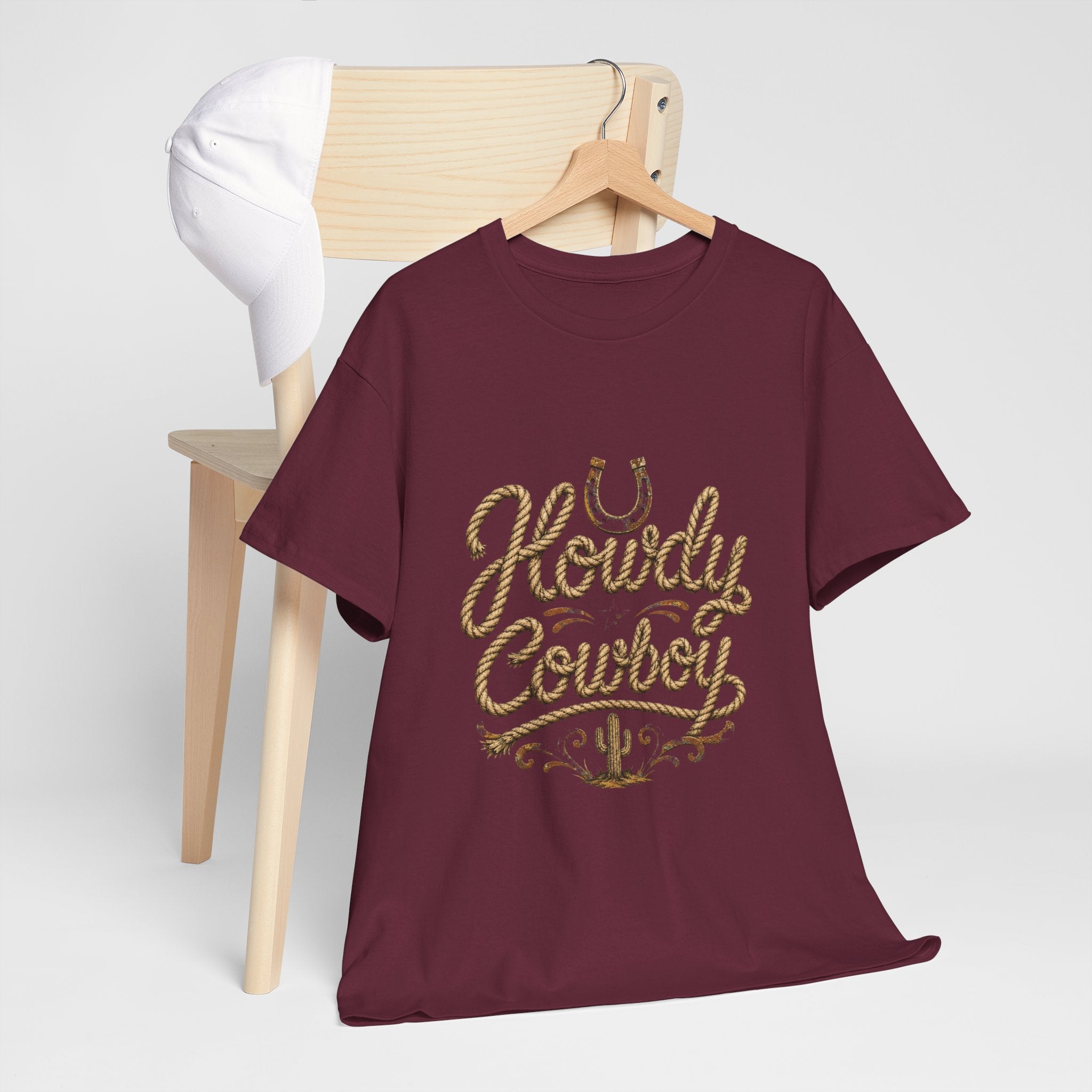 Howdy Cowboy T‑Shirt — Western Desert Graphic Tee