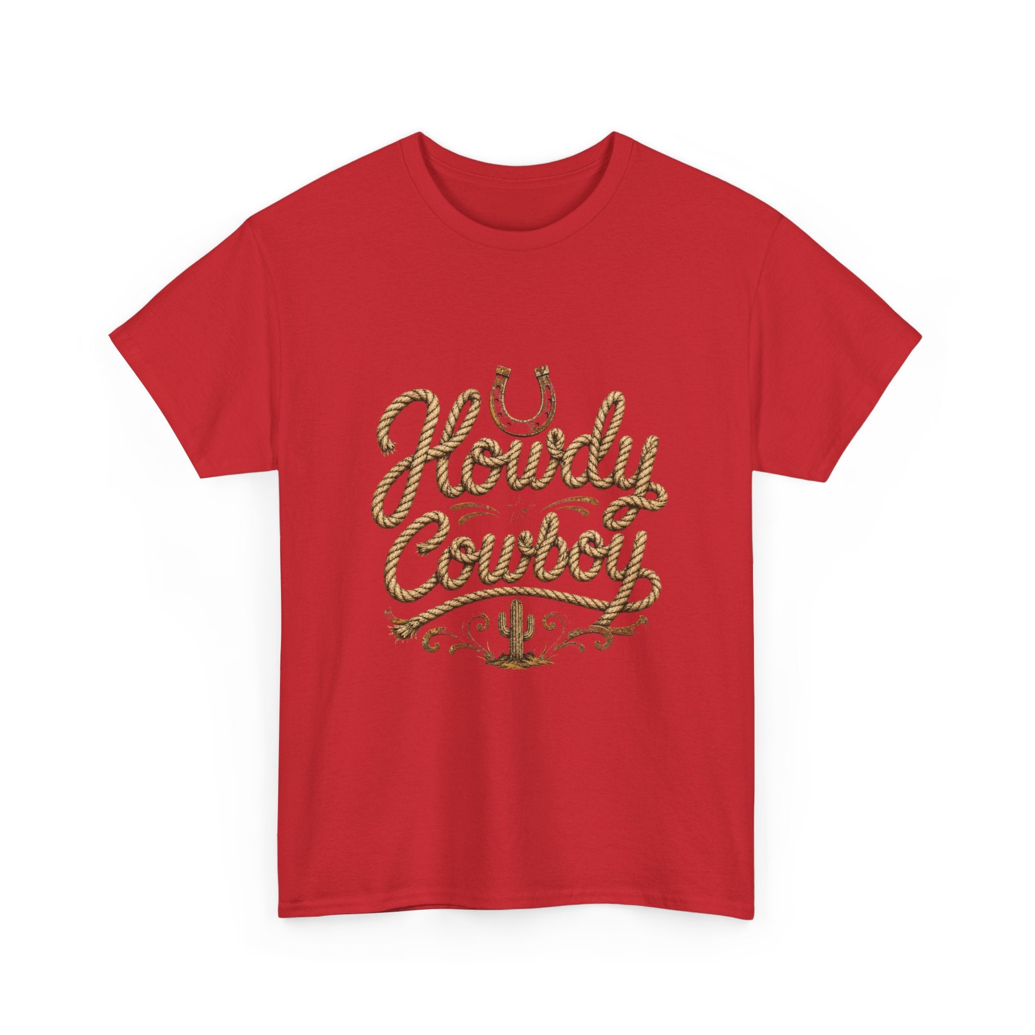 Howdy Cowboy T‑Shirt — Western Desert Graphic Tee