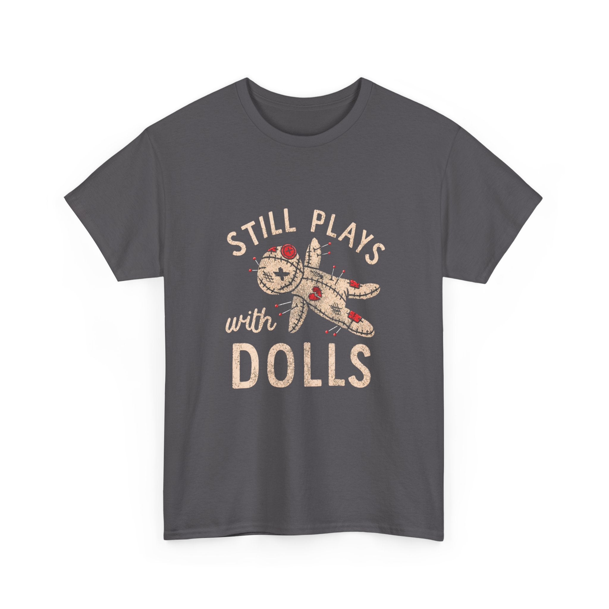 Still Plays With Dolls T-Shirt — Vintage Floral Doll Graphic Tee