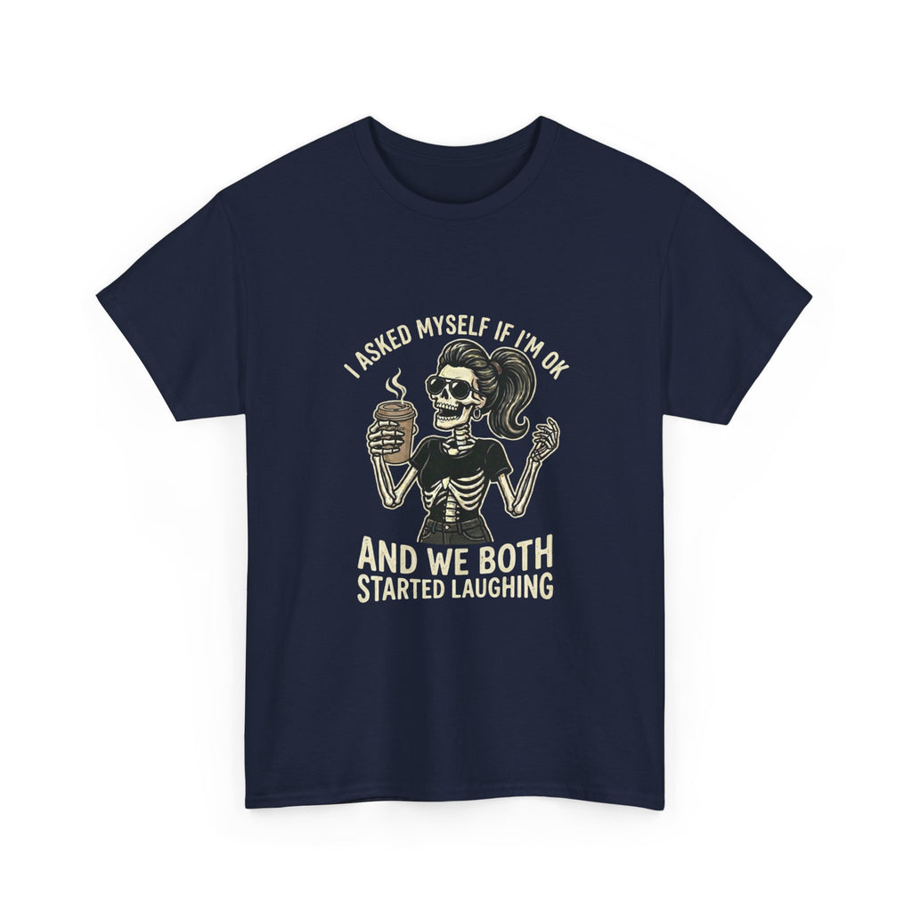 Skeleton Girl – 'And We Both Started Laughing' Graphic T-Shirt