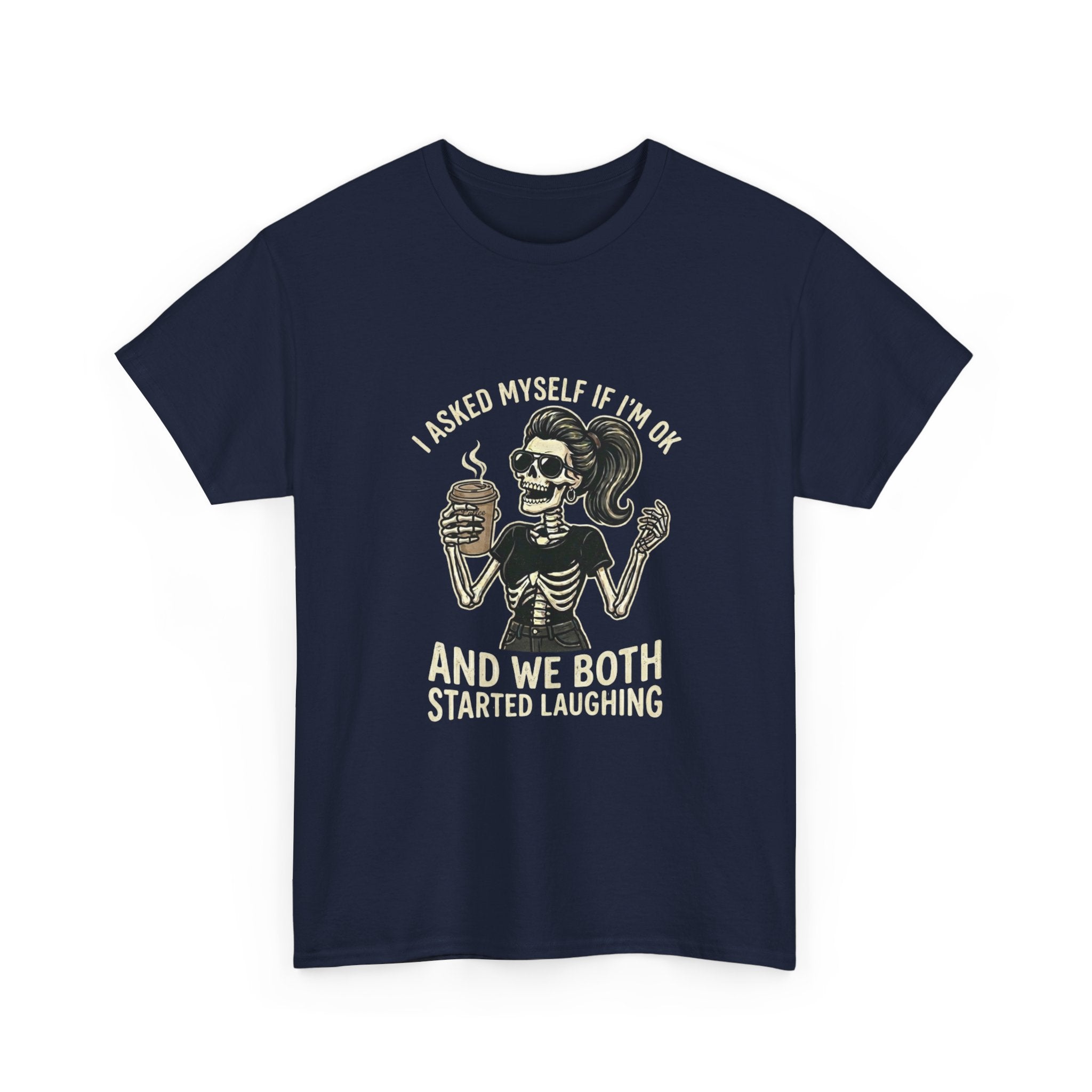 Skeleton Girl – 'And We Both Started Laughing' Graphic T-Shirt