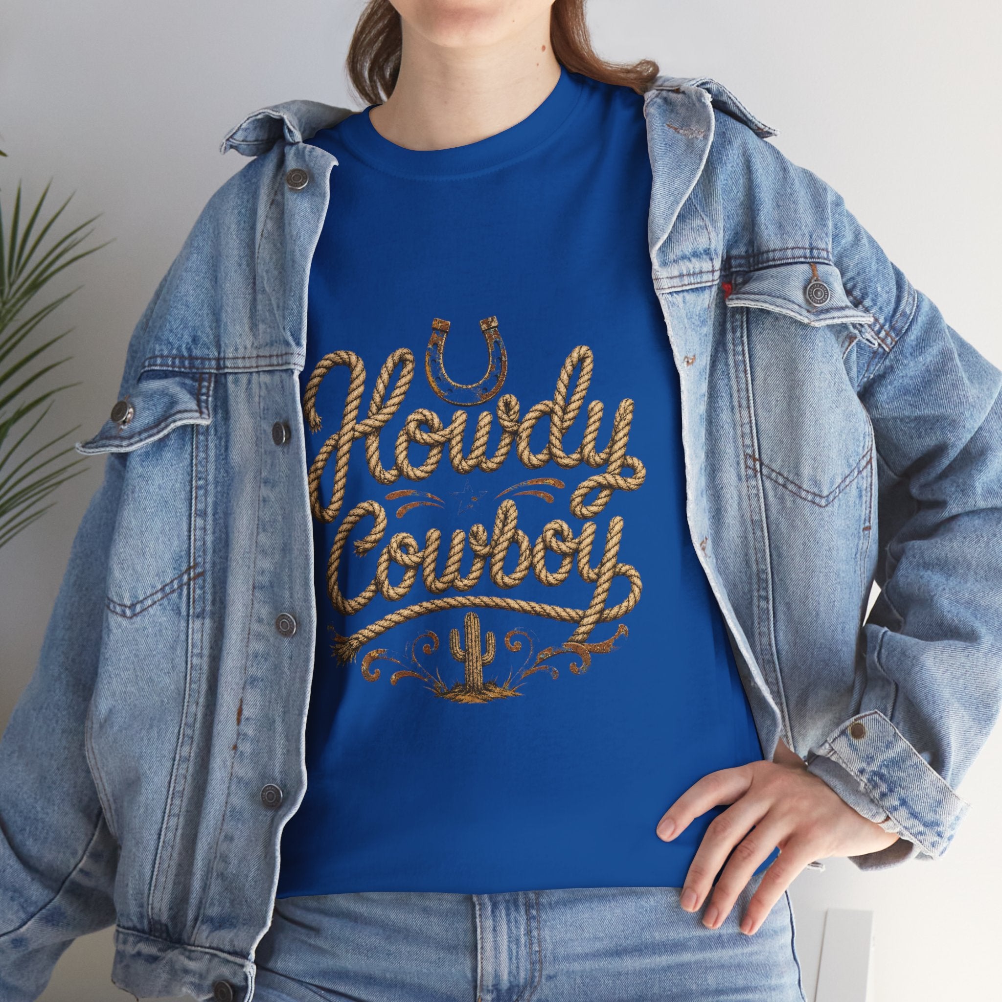 Howdy Cowboy T‑Shirt — Western Desert Graphic Tee