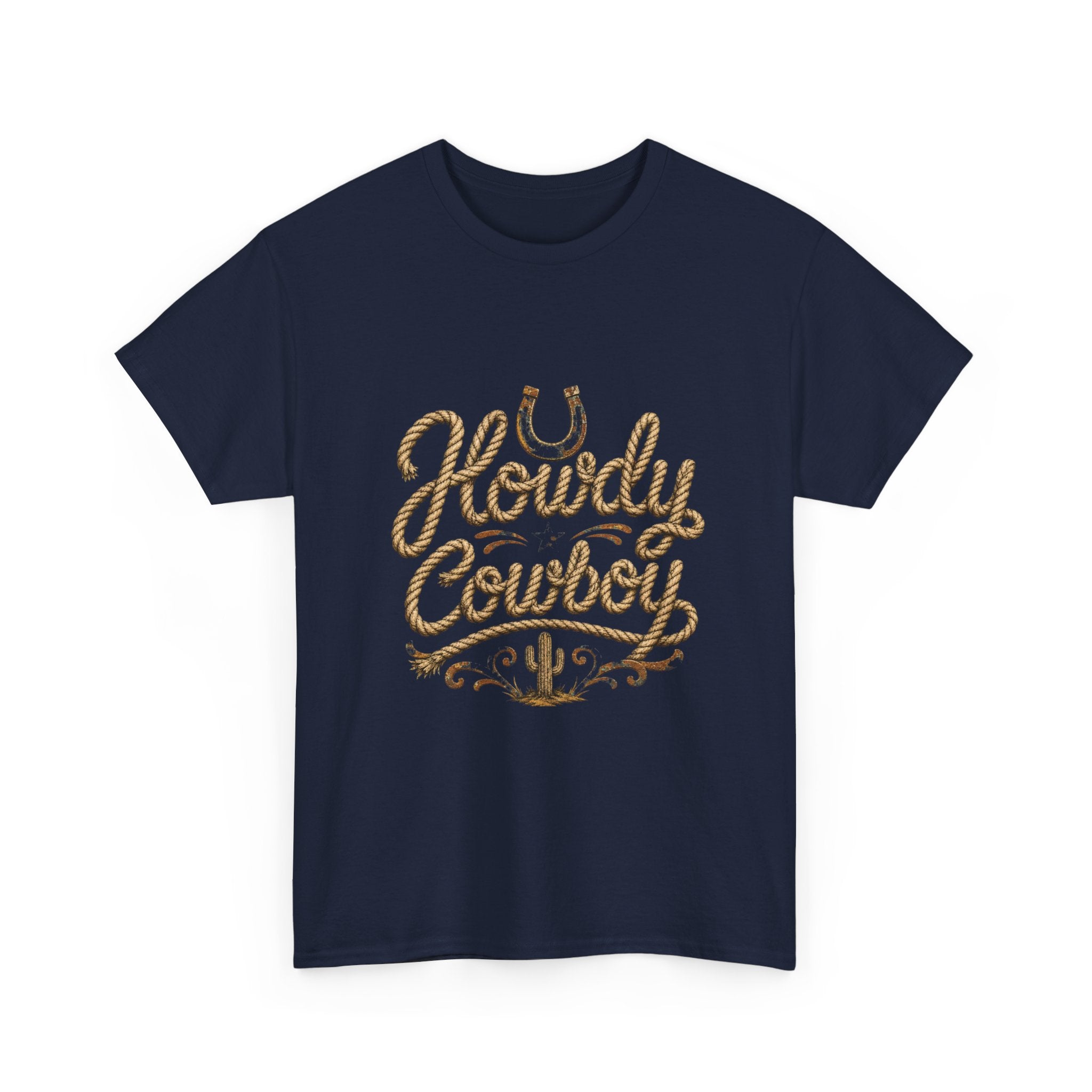Howdy Cowboy T‑Shirt — Western Desert Graphic Tee