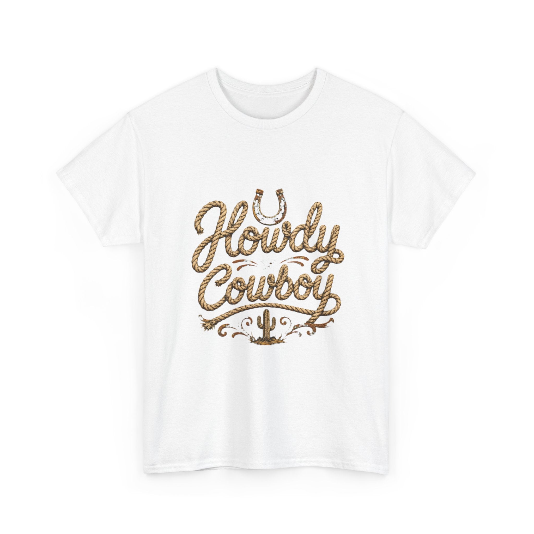 Howdy Cowboy T‑Shirt — Western Desert Graphic Tee