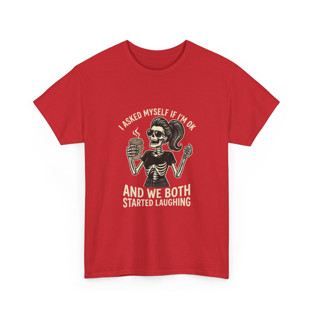 Skeleton Girl – 'And We Both Started Laughing' Graphic T-Shirt