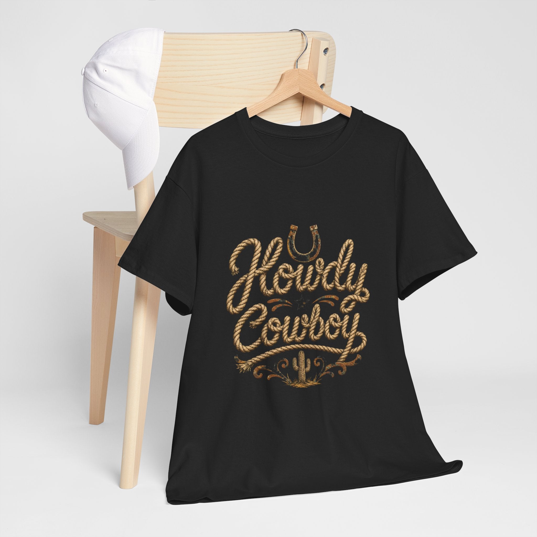 Howdy Cowboy T‑Shirt — Western Desert Graphic Tee