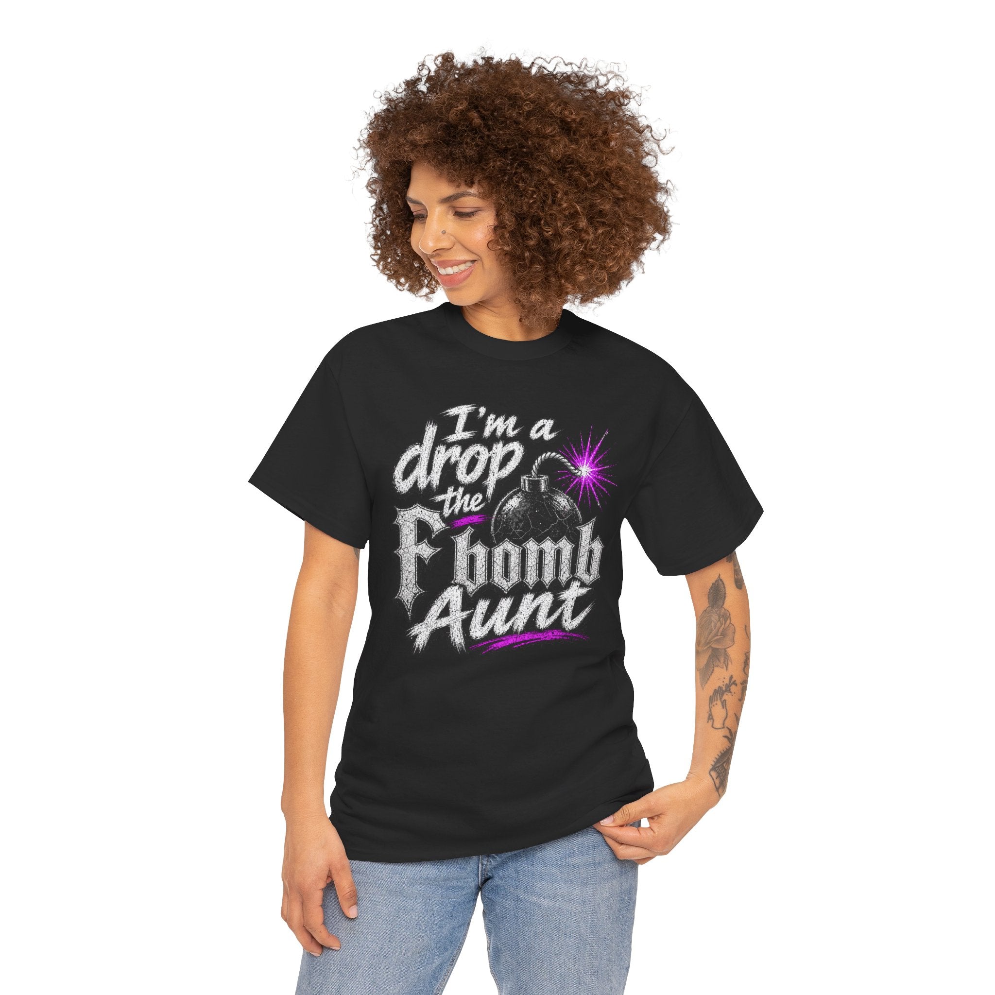 T-Shirt — "I'm a Drop the F-bomb Aunt" Graphic Tee (Funny Aunt Gift)
