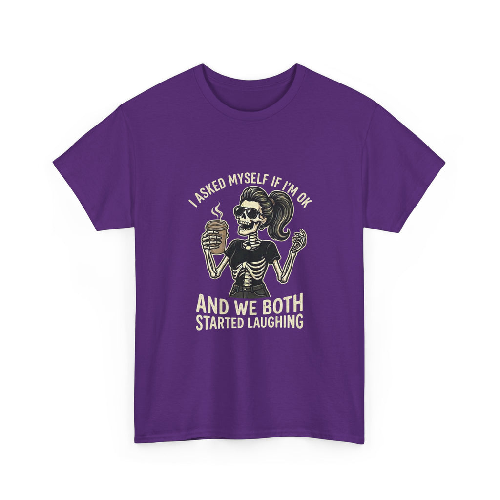 Skeleton Girl – 'And We Both Started Laughing' Graphic T-Shirt