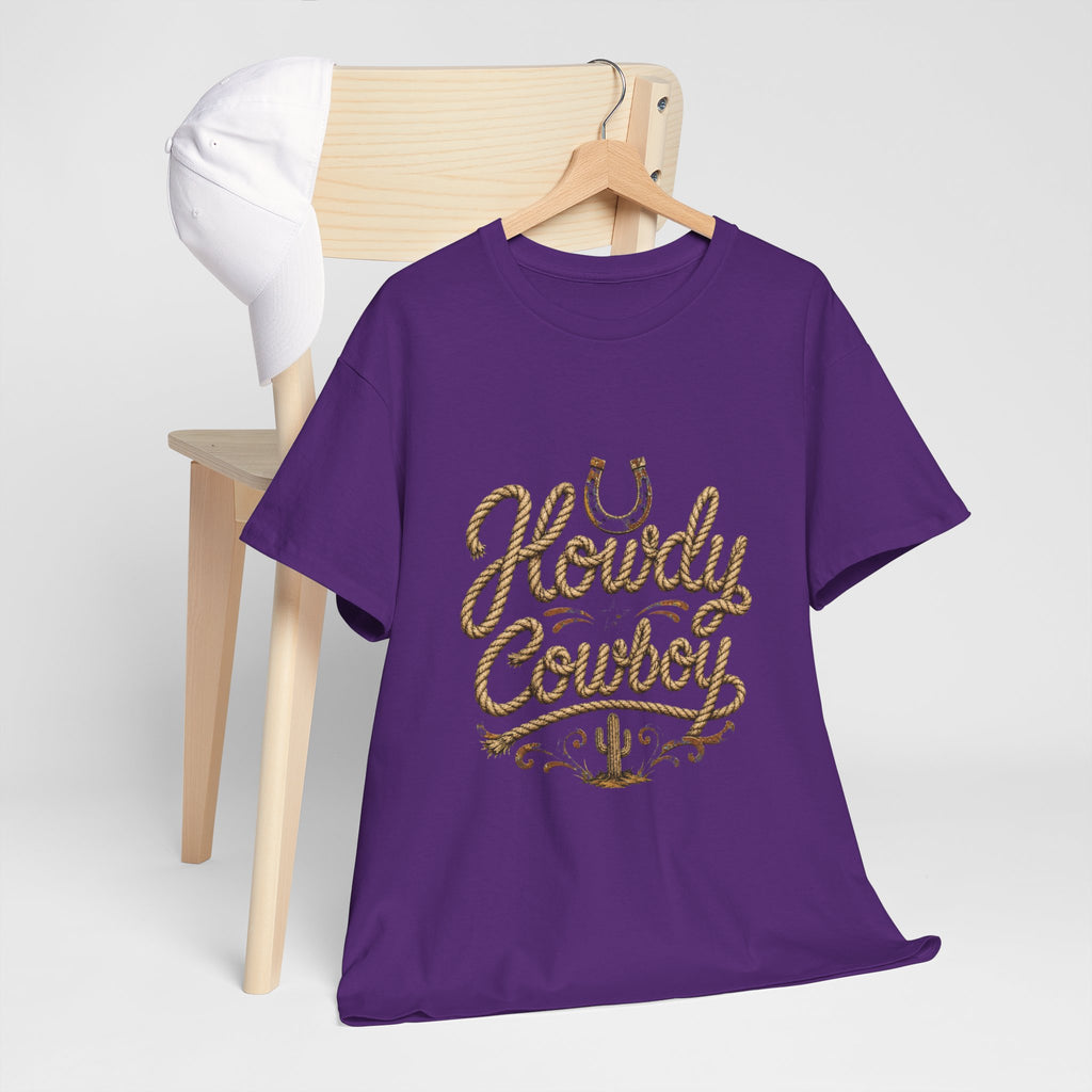 Howdy Cowboy T‑Shirt — Western Desert Graphic Tee