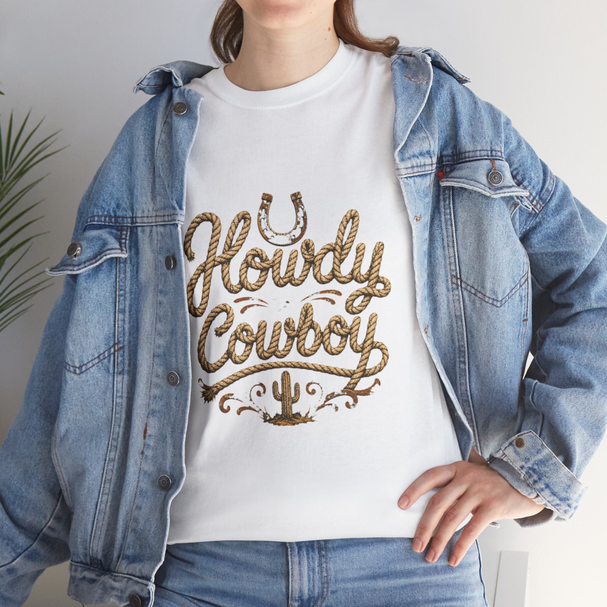 Howdy Cowboy T‑Shirt — Western Desert Graphic Tee
