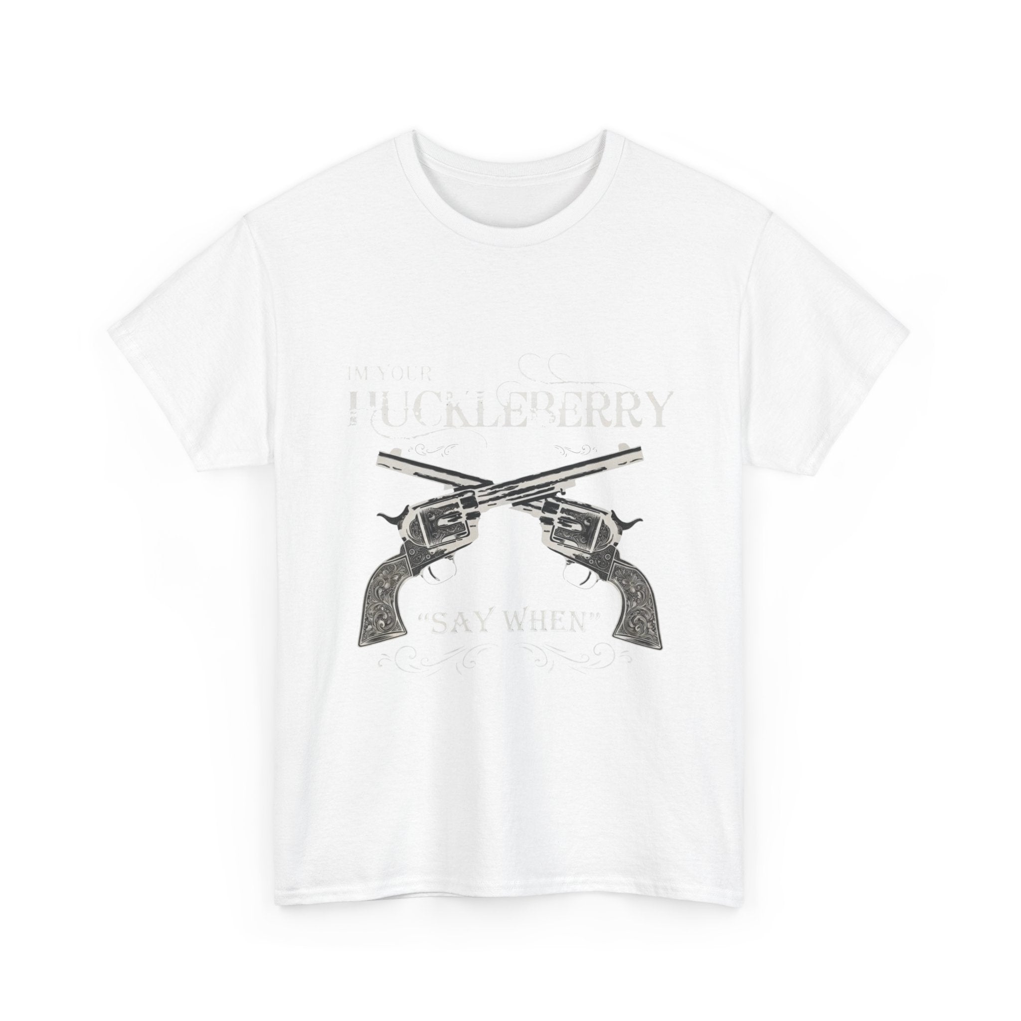 T-Shirt — Vintage Crossed Revolvers "I'll Be Ready" Graphic Tee
