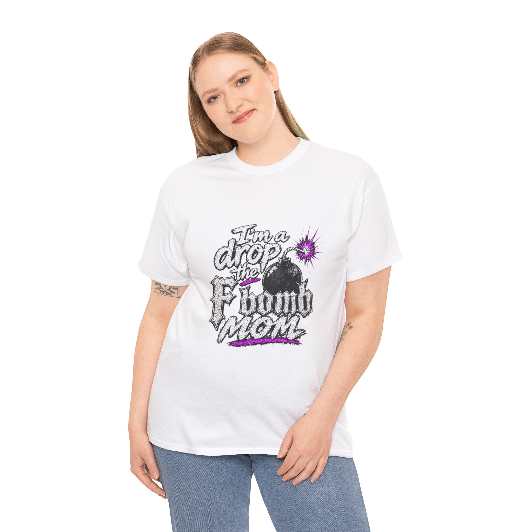 F Bomb Mom T-Shirt — "I’m a Drop the F Bomb Mom" Graphic Tee