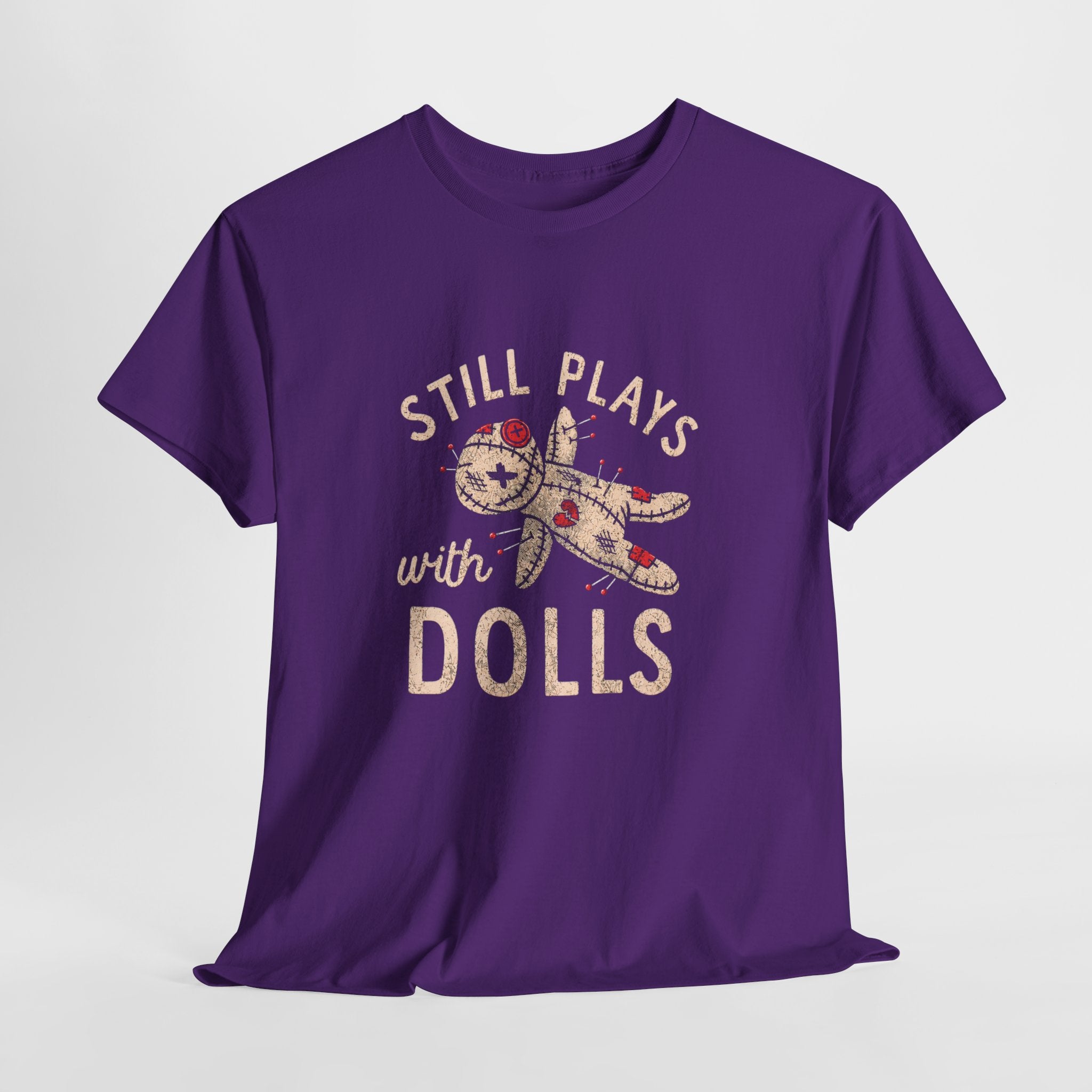 Still Plays With Dolls T-Shirt — Vintage Floral Doll Graphic Tee