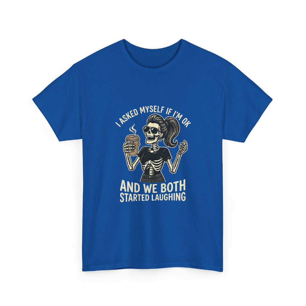 Skeleton Girl – 'And We Both Started Laughing' Graphic T-Shirt