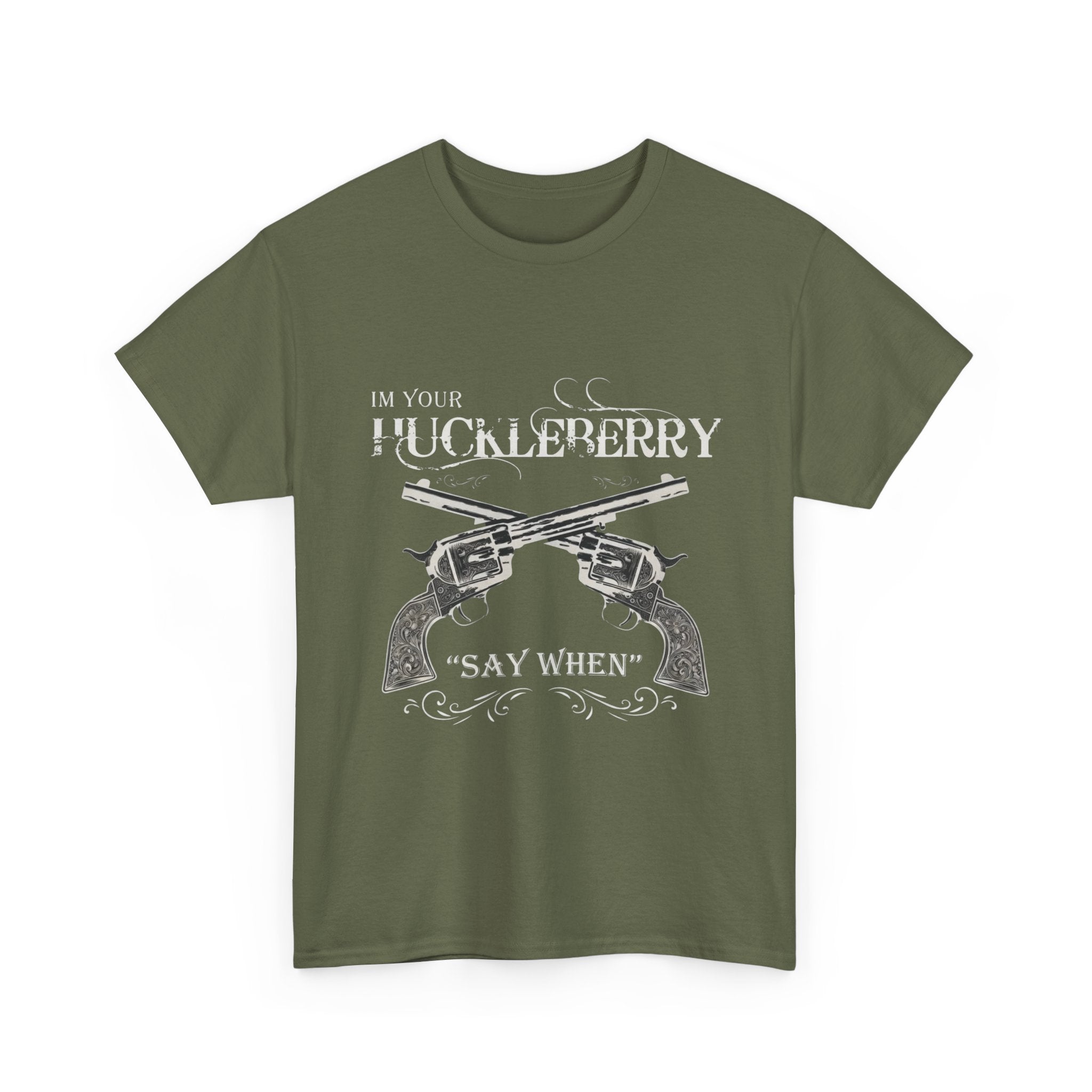 T-Shirt — Vintage Crossed Revolvers "I'll Be Ready" Graphic Tee