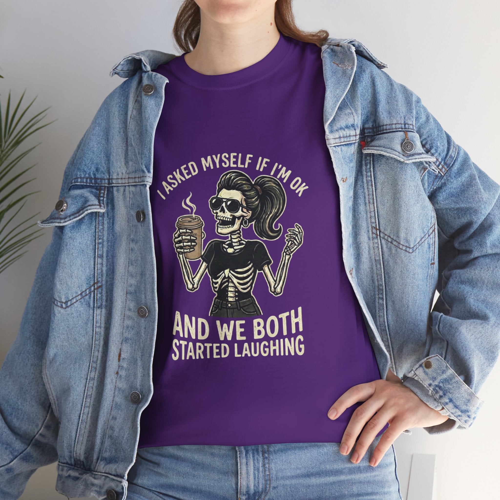Skeleton Girl – 'And We Both Started Laughing' Graphic T-Shirt